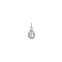 Eira Almond Pendant with earrings in silver