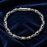 Diamond shaped linked Men`s bracelet