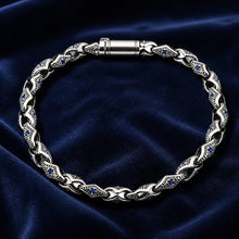 Diamond shaped linked Men`s bracelet