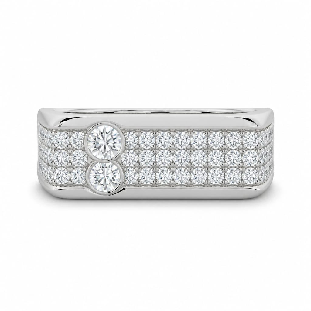 Majestic Crest Men’s Ring in Silver