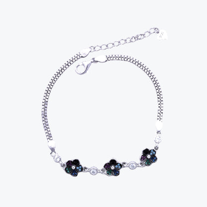 Whisper Charm Bracelet – Sterling Silver with Delicate Grace