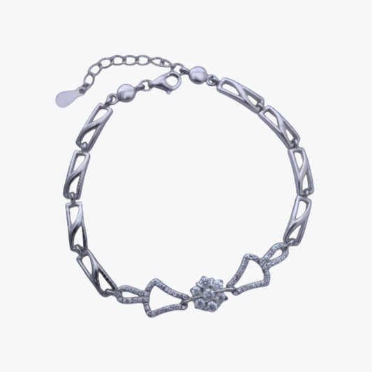 Florana Bloom Bracelet – Sterling Silver with Graceful Sparkle
