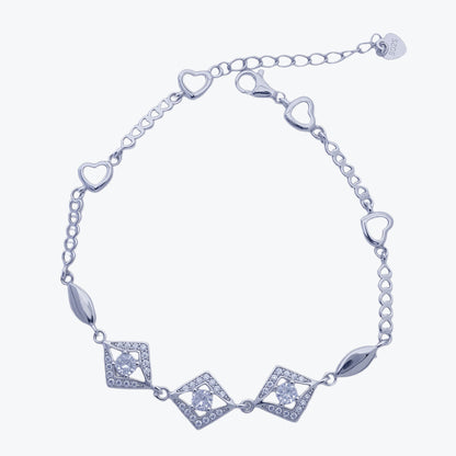 Eterna Harmony Bracelet – Sterling Silver with Elegant Contrast
