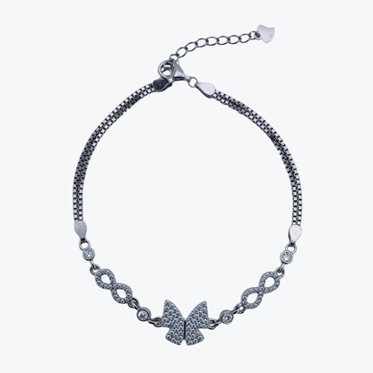 Infinity Butterfly Bracelet – Sterling Silver with Timeless Charm