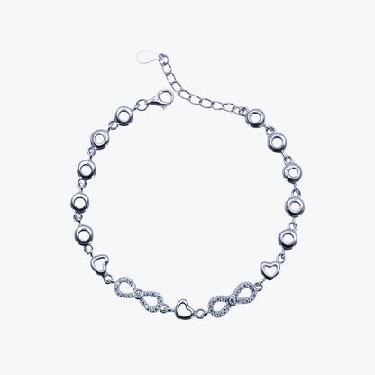 Gem Bracelet– Sterling Silver , Subtle Brilliance