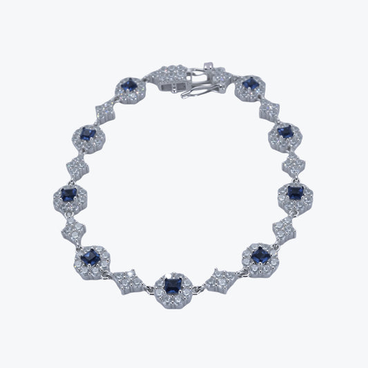  Scarlet Aura Bracelet – Sterling Silver with Striking Elegance