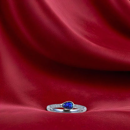 Silver Azuredrop Women`s Ring