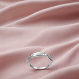 Silver Gemplate Women`s Ring