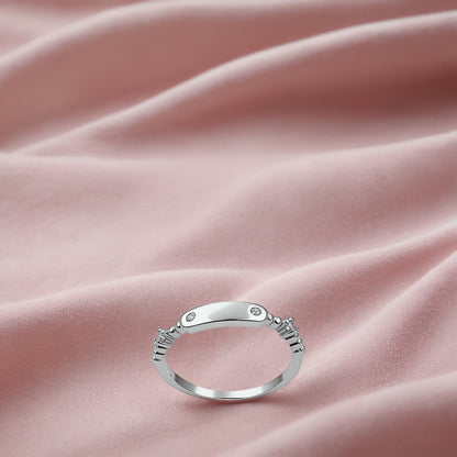 Silver Gemplate Women`s Ring