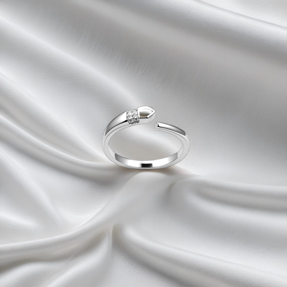 silveredge spark women`s ring