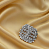 Cirvara Ring-Bracelet Duo in Silver