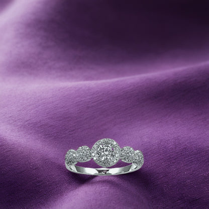 Silver Trinity Spark Band