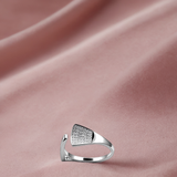 Silver Triangle women`s Ring