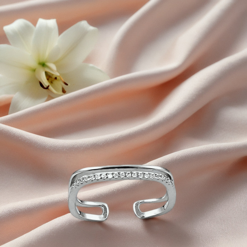 silver trielle women`s ring