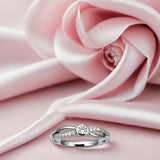 Silver Diamoned line Women`s Ring
