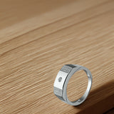 Silver Rectara Men`s Ring
