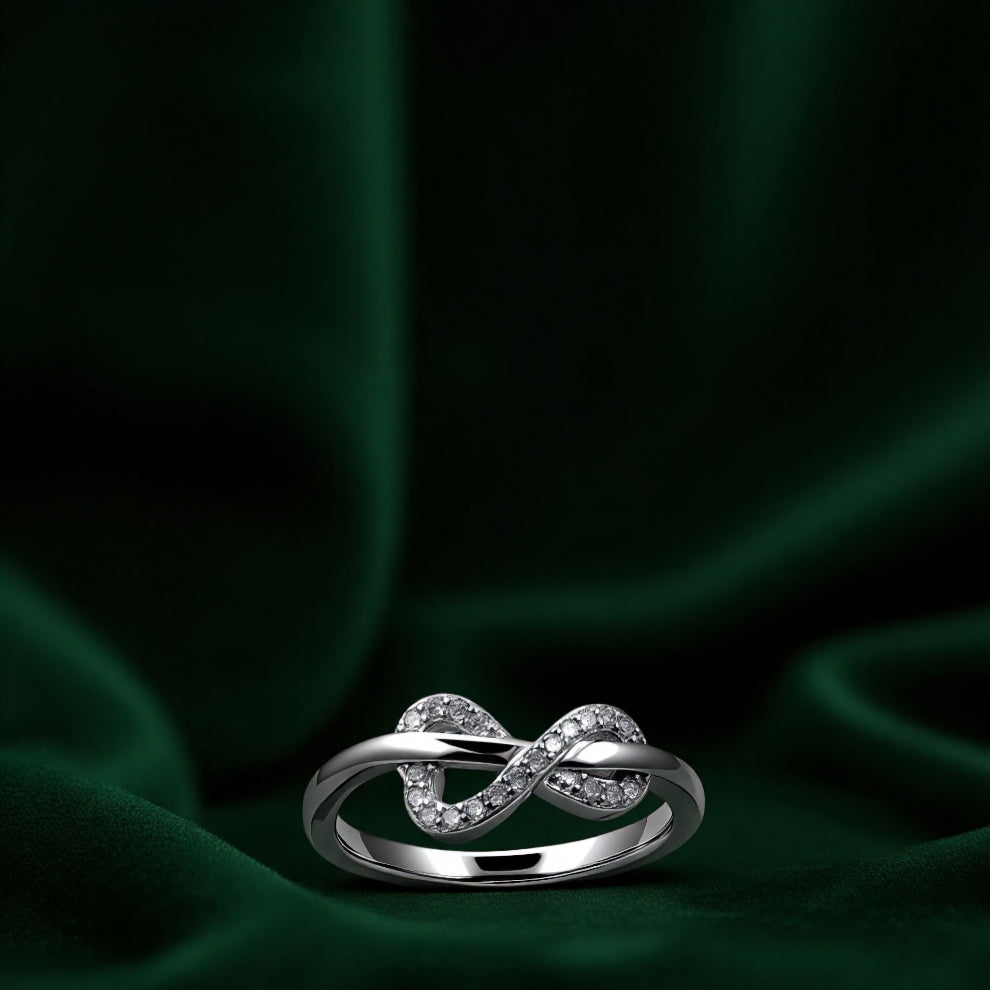 silver eternelle women`s ring