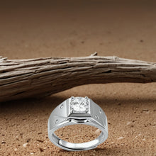 Silver Orvian Spark Men`s Ring