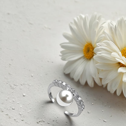Silver Perlara Women`s Ring