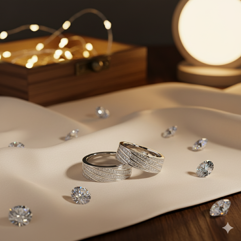 Varnyx Couple Ring – Sterling Silver Elegance