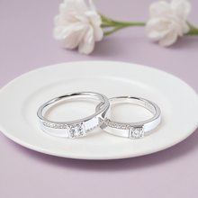 Silver Centra & Serenelle Couple ring