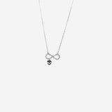 Infinity shaped with little heart Women`s Pendant