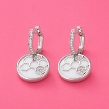 Sterling Silver  Hexa Gleam Earring