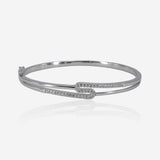 Lustre Loop Bracelet in Silver