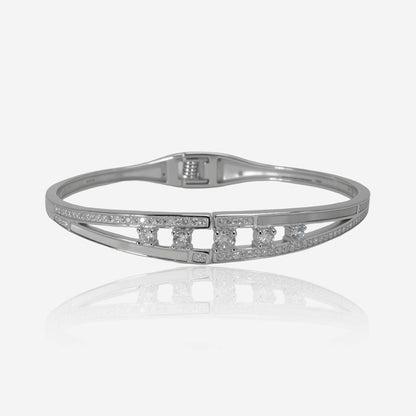 Nova Crest Bracelet–Sterling Silver with Precision