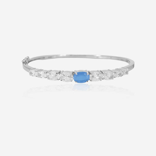 Azure Radiance Shine Sterling Silver Bracelet