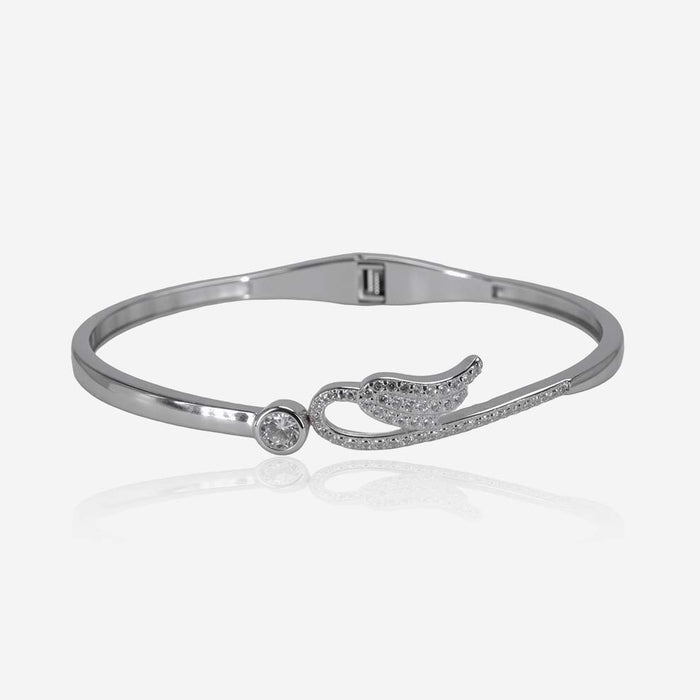 Celestial Wing Bracelet in Silver