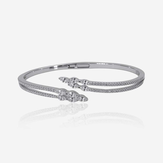 Eterna Dual Bracelet– Sterling Silver with Graceful Detailing