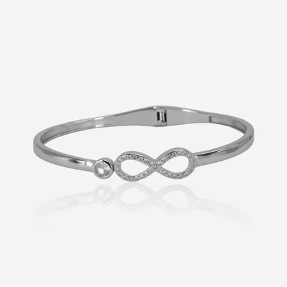 Infinity Bracelet – Sterling Silver with Brilliance