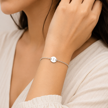 Personalized Initial Silver Bracelet – Unisex