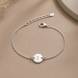 Personalized Initial Silver Bracelet – Unisex