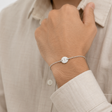 Personalized Initial Silver Bracelet – Unisex