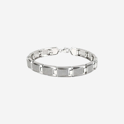 Sterling silver Recta Link Bracelet