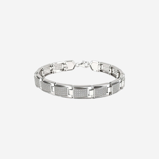 Sterling silver Recta Link Bracelet