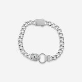 Silver Panther Chain Men`s Bracelet