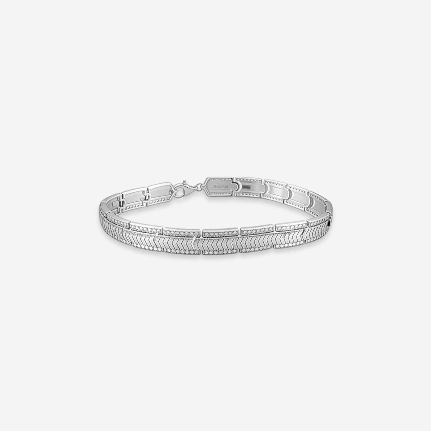 sterling silver steelflow curb bracelet