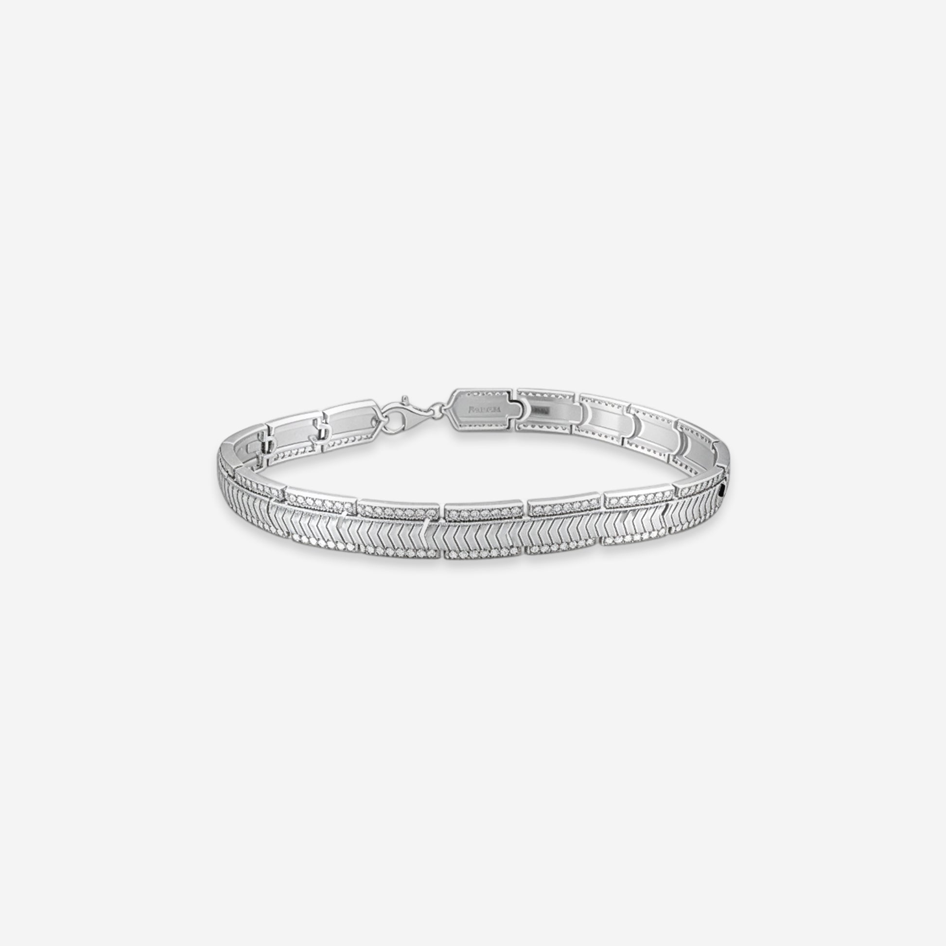 Sterling silver Steelflow Curb Bracelet