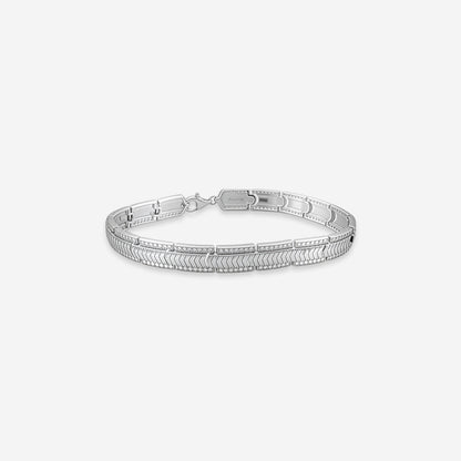 Sterling silver Steelflow Curb Bracelet