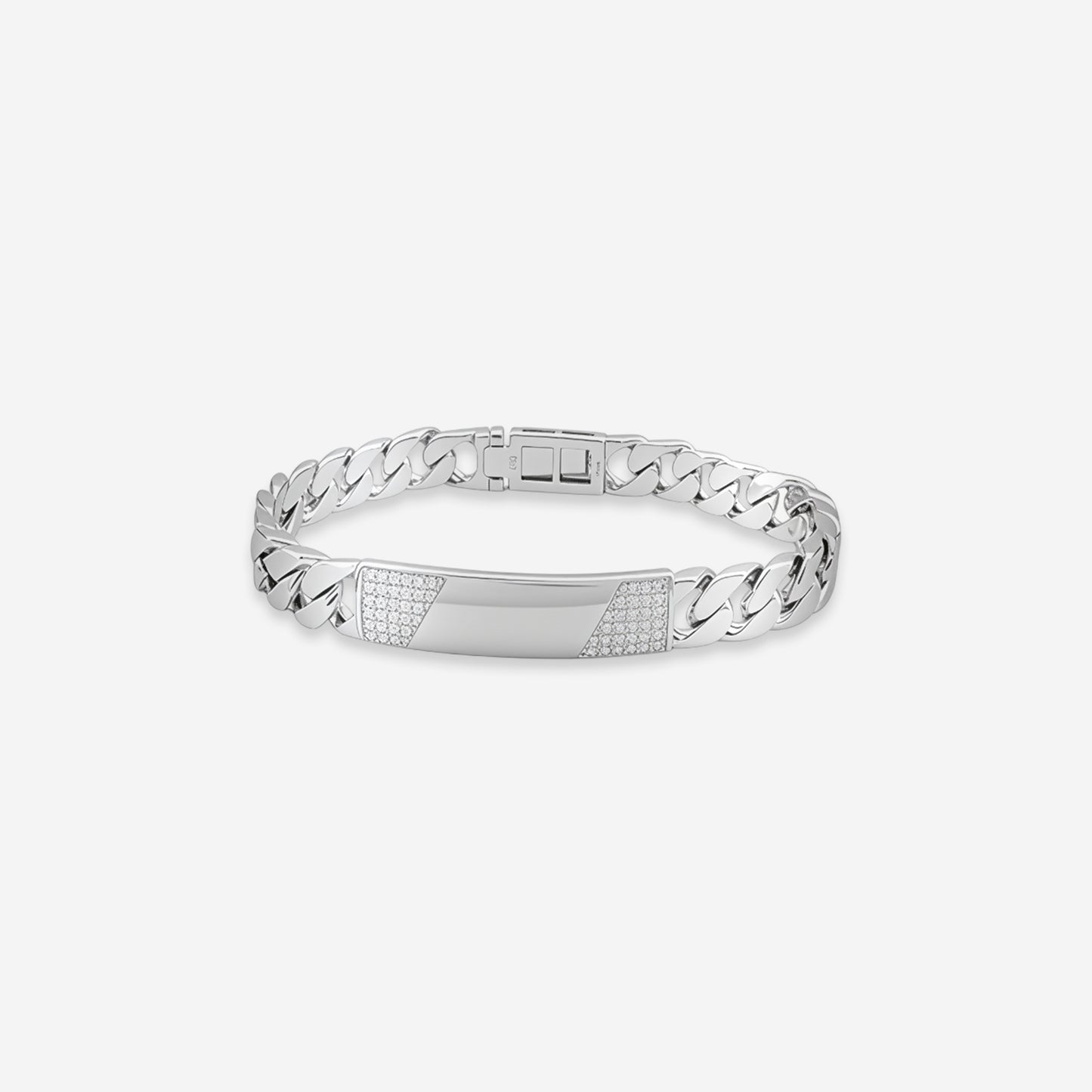 sterling silver aegis plate bracelet