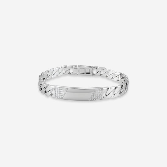 Sterling silver Aegis Plate Bracelet