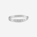 Elegant Silver Angular Men`s Bracelet