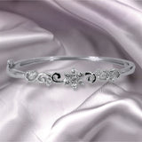 Silver Floral Whimsy Bracelet