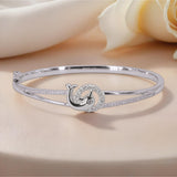 Dolphin Crest Bracelet in Silver