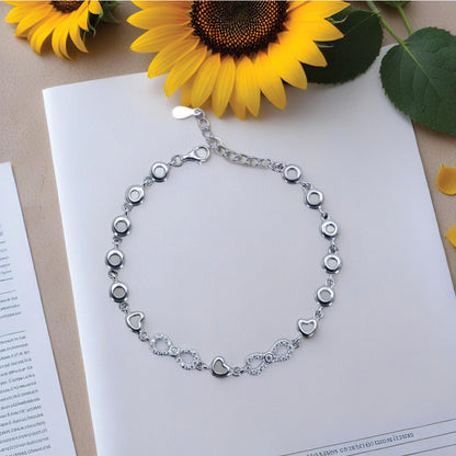 Gem Bracelet– Sterling Silver , Subtle Brilliance