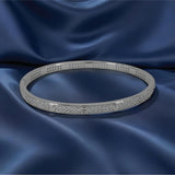 Simple Round Women`s Band in Silver