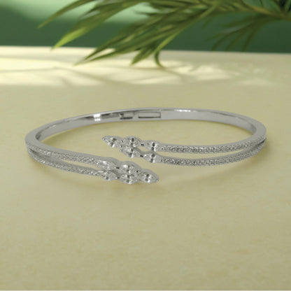 Eterna Dual Bracelet– Sterling Silver with Graceful Detailing